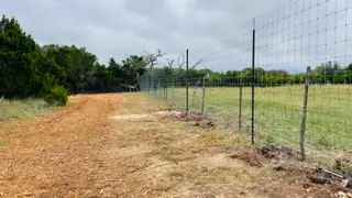 Wire mesh fencing installation by VP Welding in Burnet TX